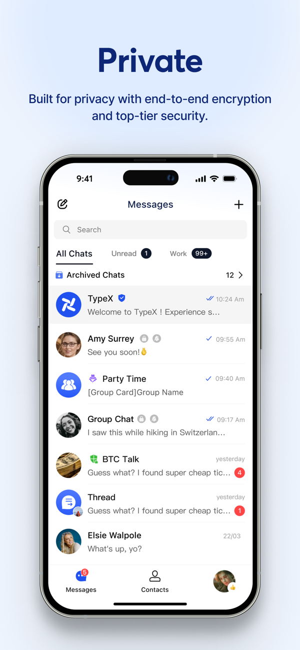 TypeX - Freely & Secure screenshot